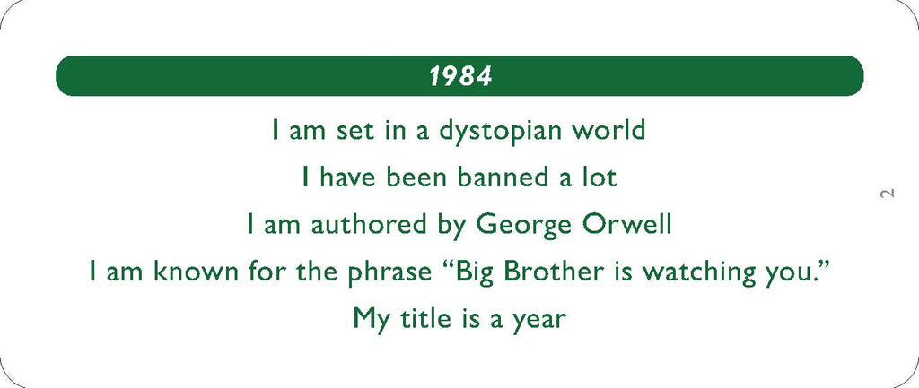What Book Am I? Guessing Game