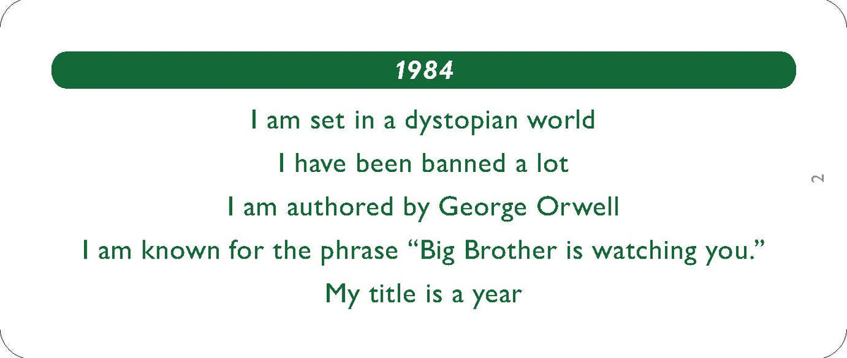 What Book Am I? Guessing Game