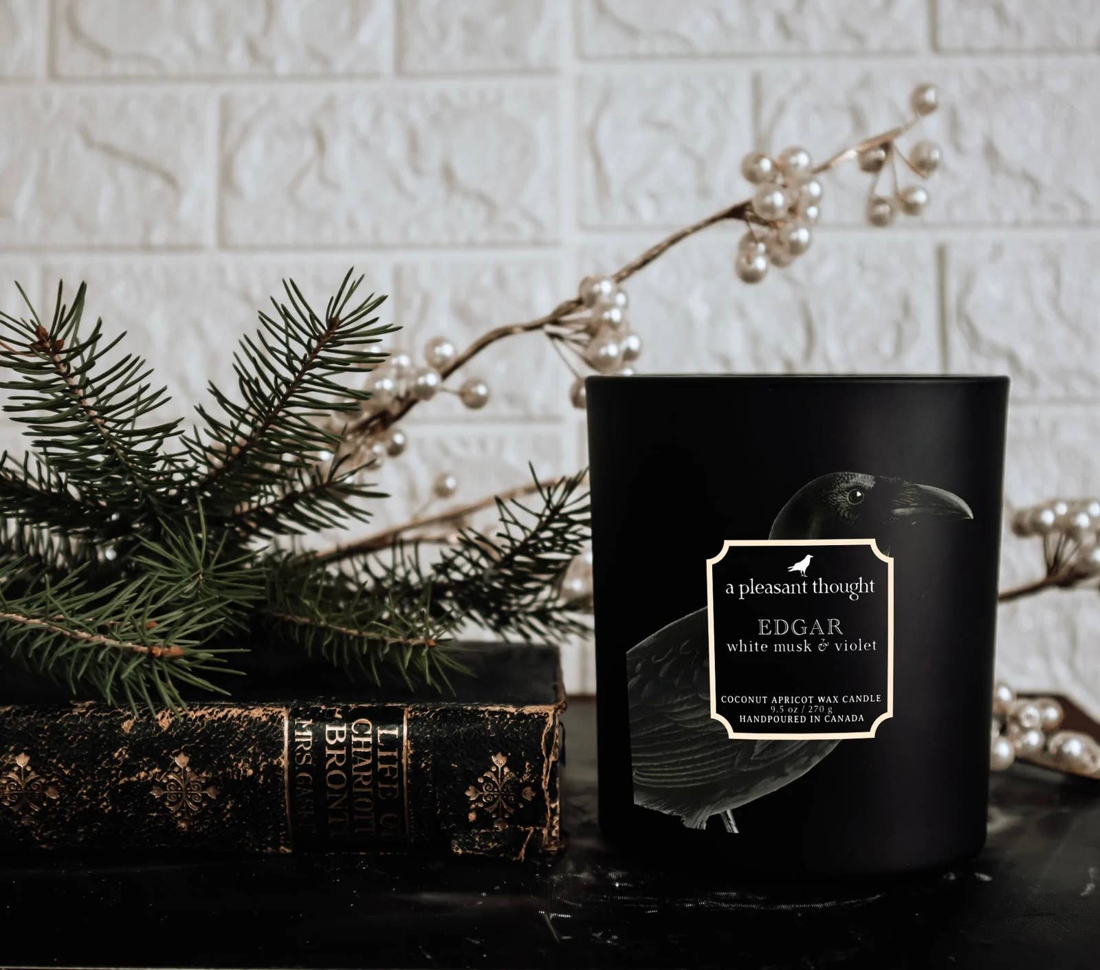 EDGAR White Musk & Violet Candle