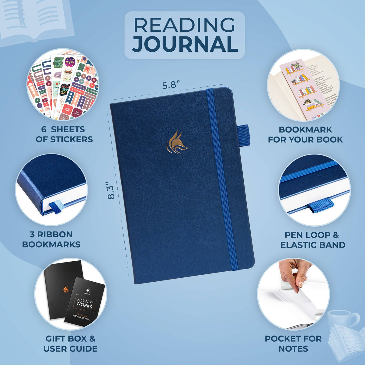 Reading Journal Premium: Forest Green