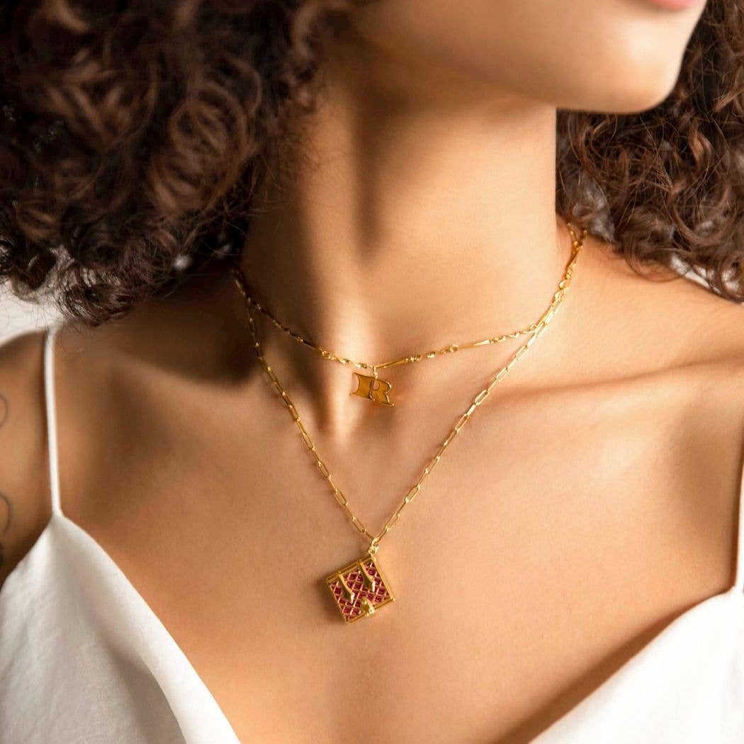 Book Charm Necklace