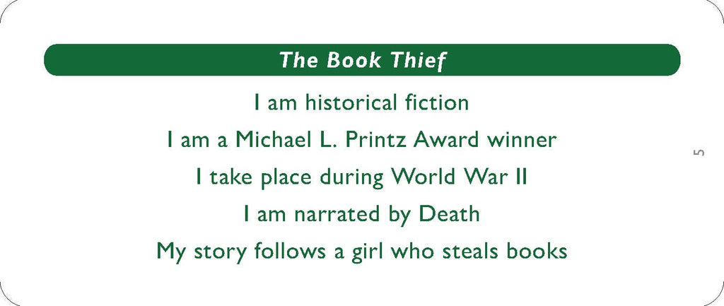 What Book Am I? Guessing Game