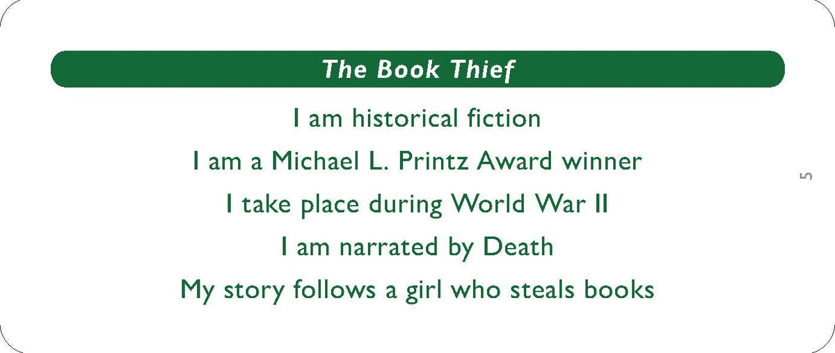 What Book Am I? Guessing Game