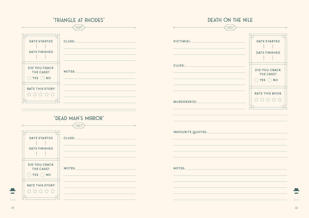 Agatha Christie Reader's Journal