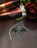 Dragon Sword Faux Leather Bookmark