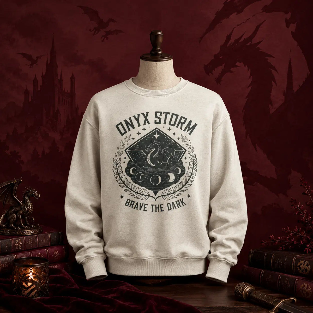 Onyx Storm Brave the Dark Graphic Sweatshirt