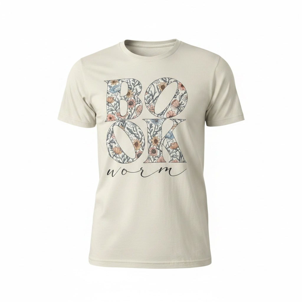Bookworm Wildflower T-Shirt