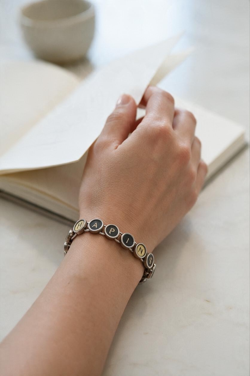Shift Happens Typewriter Key Bracelet: 11 Typewriter