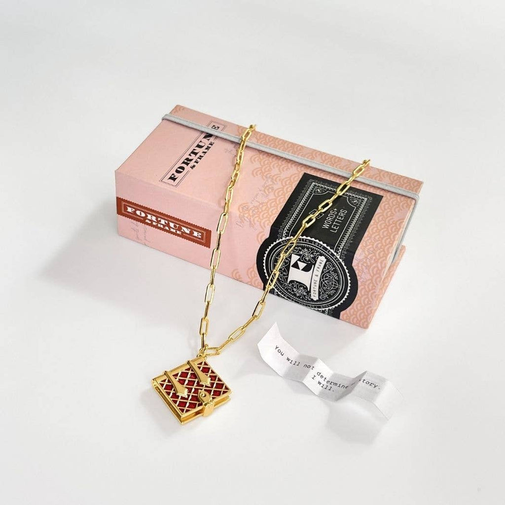 Book Charm Necklace