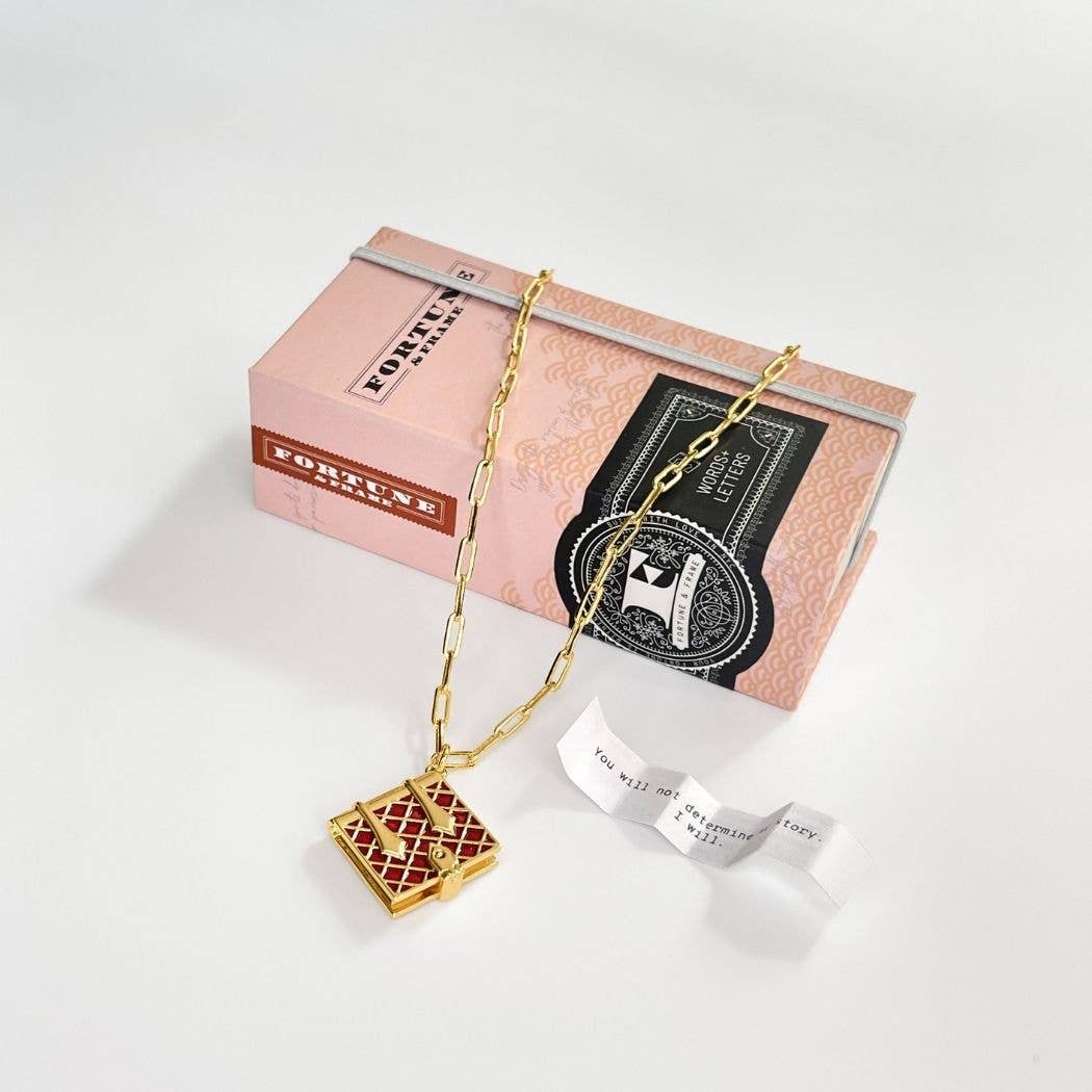 Book Charm Necklace